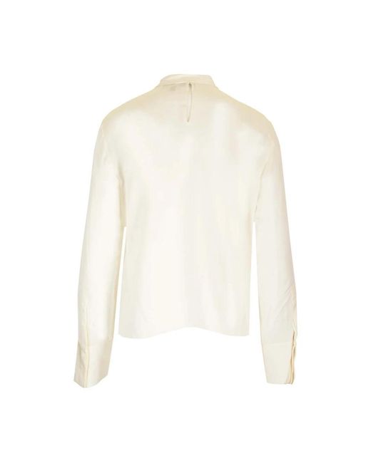 Theory Zijden Blouse in het White