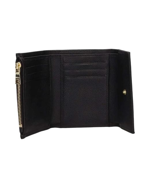 Pollini Mini Portemonnee Met Flap in het Black