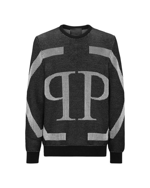 Philipp Plein Pullover Rundhals in Gray für Herren