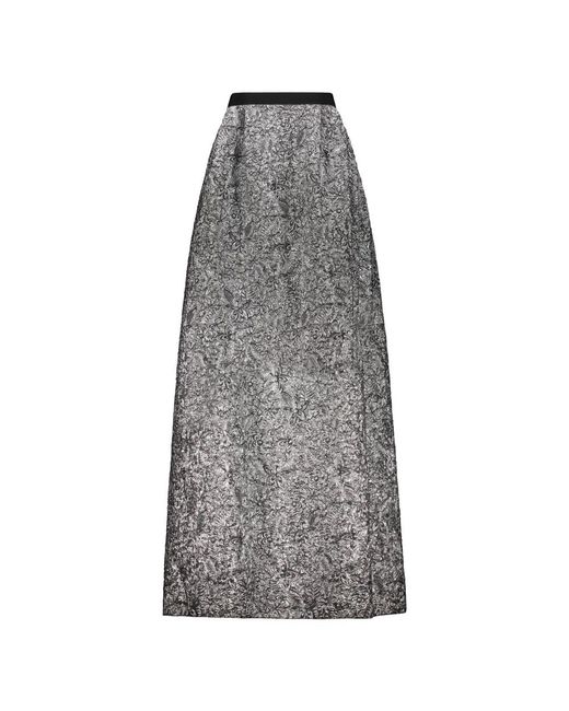 Alberta Ferretti Gray Maxi Skirts