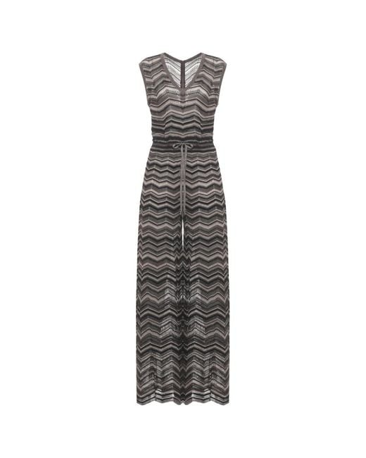 D.exterior Gray Jumpsuits