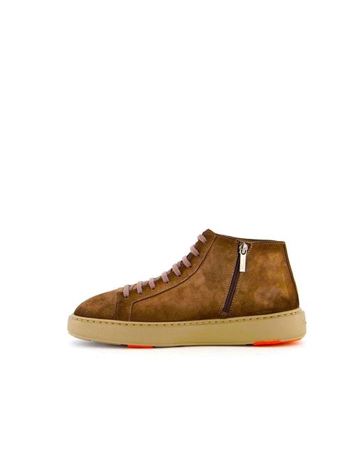 Santoni Brown Sneakers for men