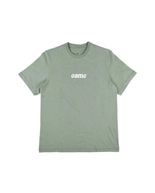 OAMC Retro gestricktes chesire t-shirt in Green für Herren