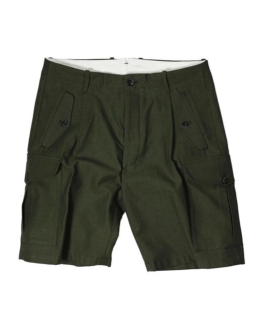 Cargo bermuda shorts oliva di Nine:inthe:morning in Green da Uomo
