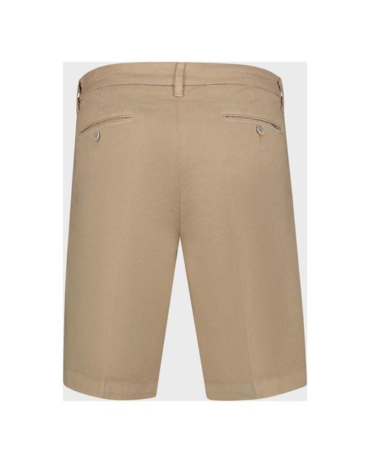 Casual Shorts Re-hash de hombre de color Natural