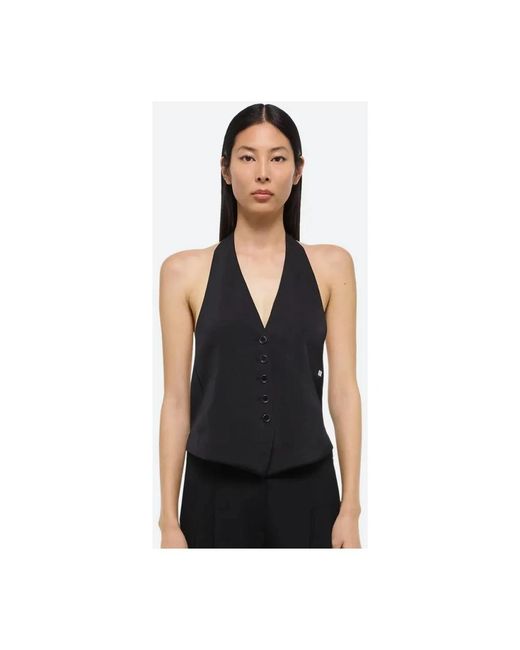 Helmut Lang Black Waistcoats