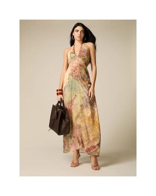 Maxi Dresses Oltre de color Metallic