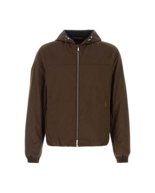 Moorer Brown Light Jackets for men