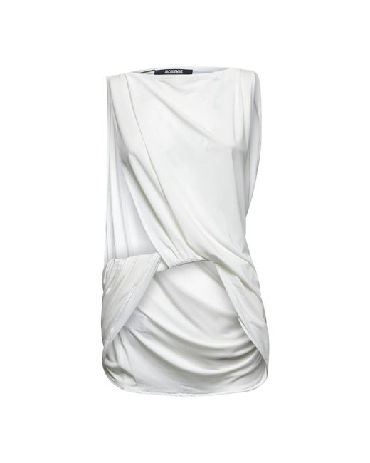 Jacquemus White Sleeveless Tops