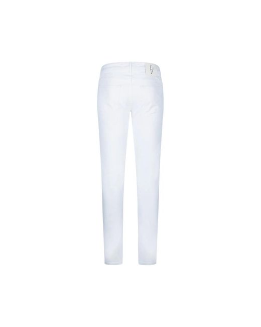 Hand Picked Klassische denim jeans kollektion in White für Herren