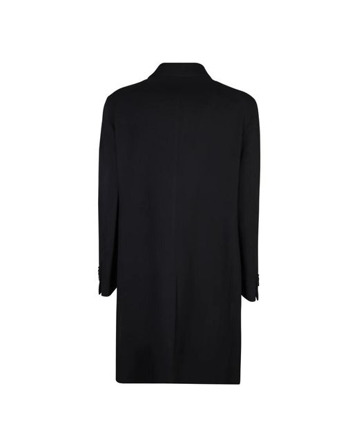 Tagliatore Black Double-Breasted Coats for men