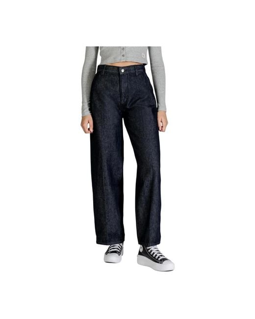 Calvin Klein Blue Wide Jeans