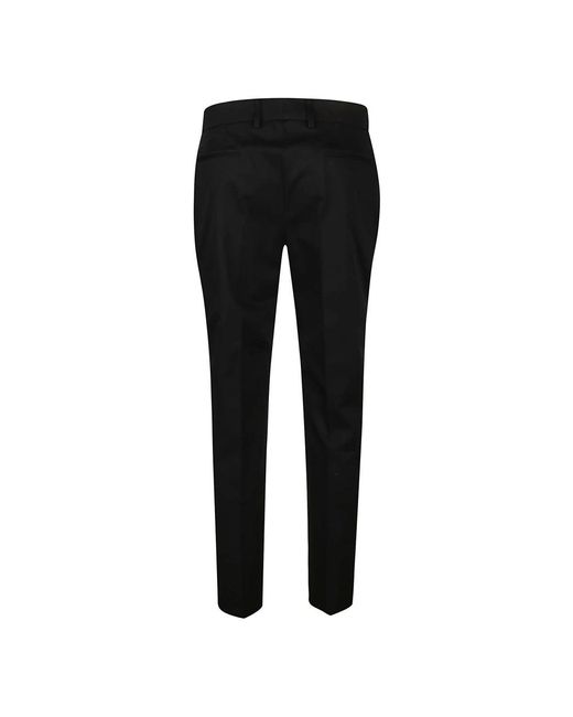 PT Torino Black Slim-Fit Trousers