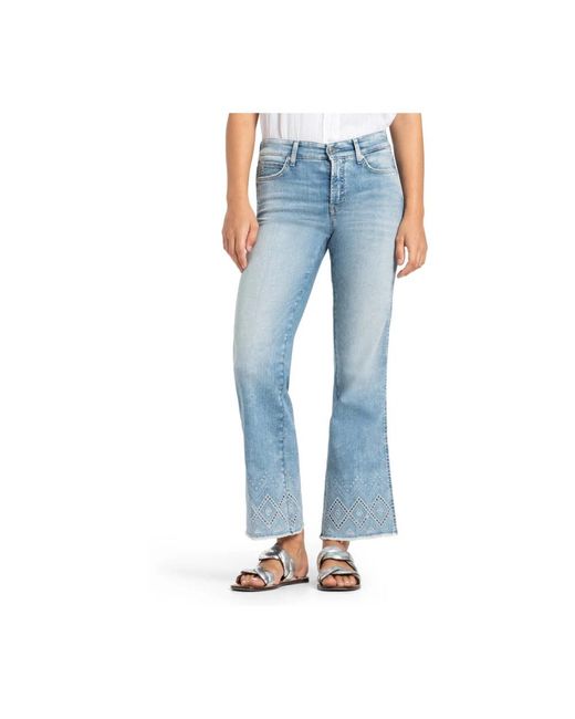 Cambio Blue Bootcut Jeans