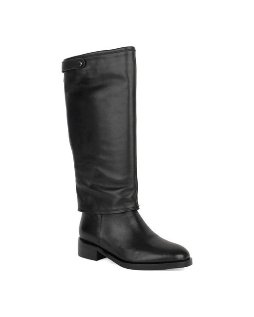 Linda Baumann Black High Boots