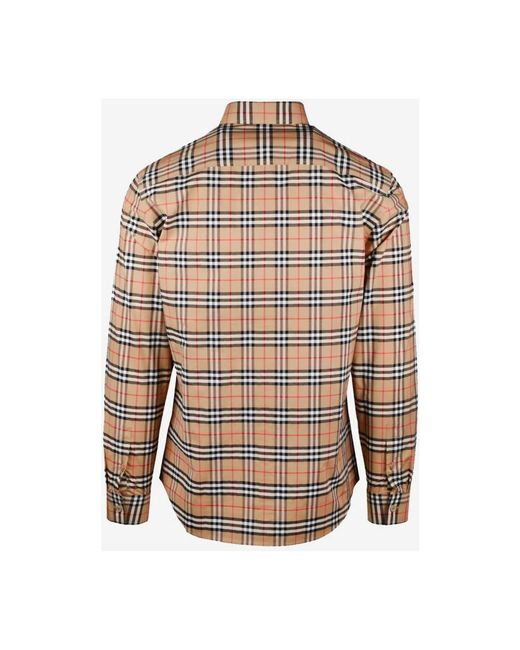 Burberry Brown Casual Shirts for men