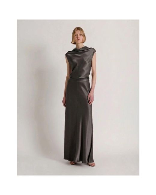 Alberta Ferretti Brown Maxi Skirts