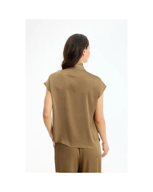 Blouses iN FRONT de color Brown