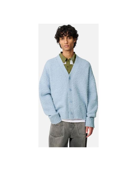 Axel Arigato Truien & Vesten ,Blauw ,Wol Studio Cardigan in het Blue voor heren
