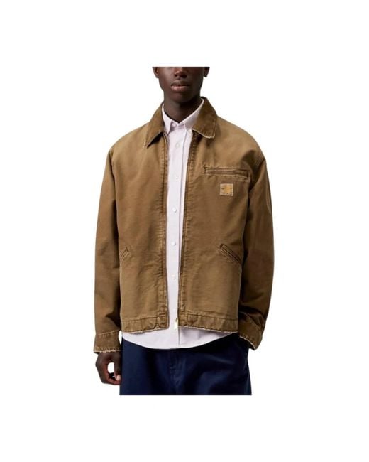 Carhartt Brown Denim Jackets for men