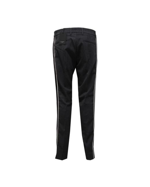 Slim-Fit Trousers Paolo Pecora de hombre de color Black