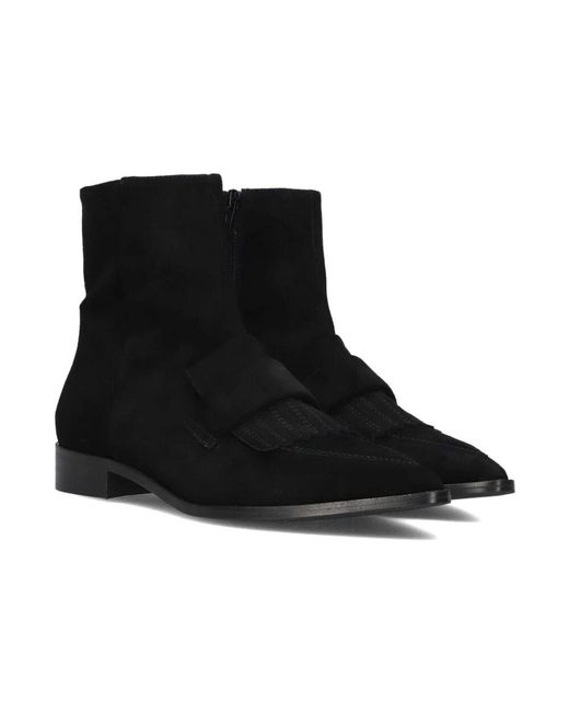Stefano Lauran Black Elegante Stiefeletten Mit Spitzer Zehenpartie