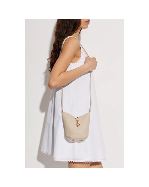Lanvin White Bucket Bags