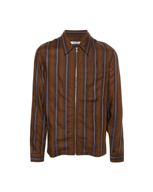 Shirts > casual shirts Wales Bonner pour homme en coloris Brown