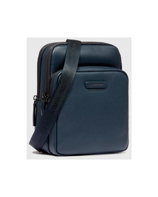 Piquadro Blue Messenger Bags for men