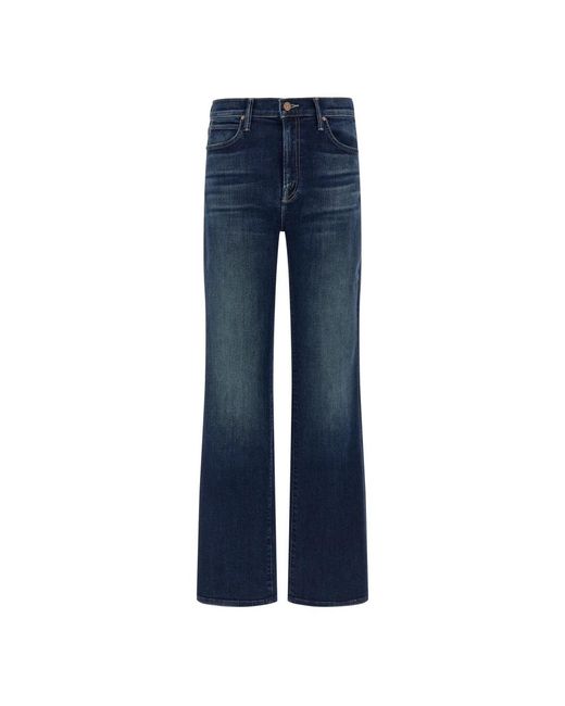 Mother Jeans ,Blauw ,Katoen The Kick It Jeans in het Blue
