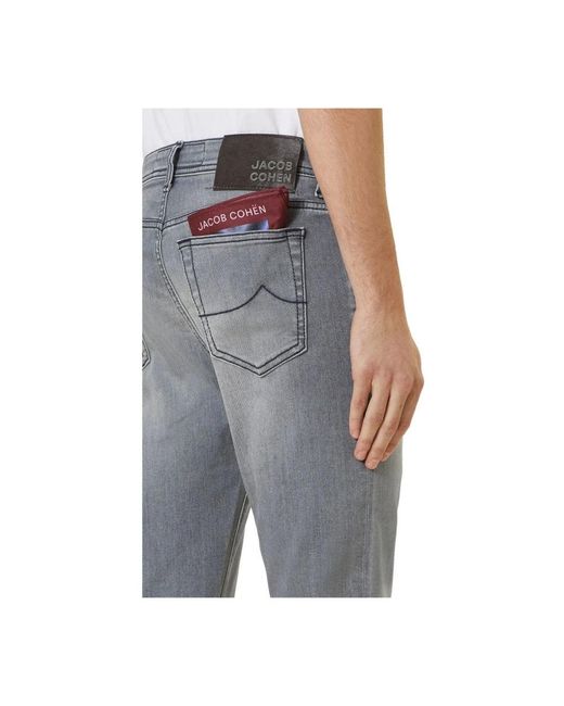 Jacob Cohen Gray Slim-Fit Jeans for men
