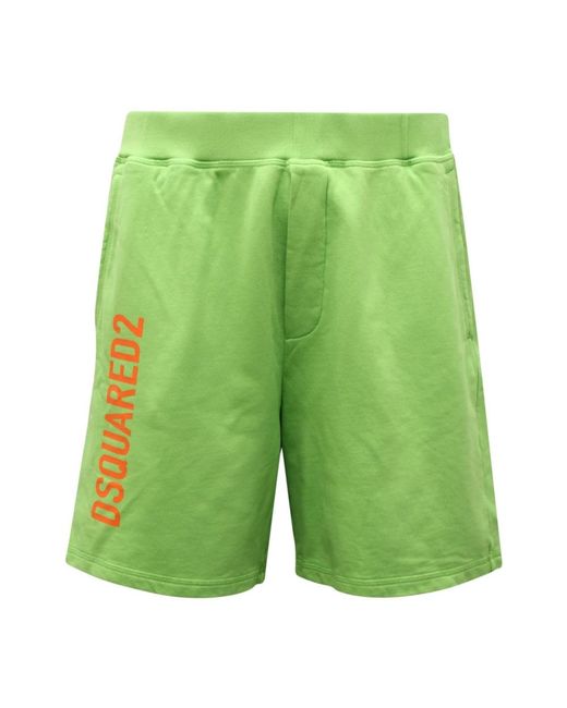 DSquared² Green Casual Shorts for men