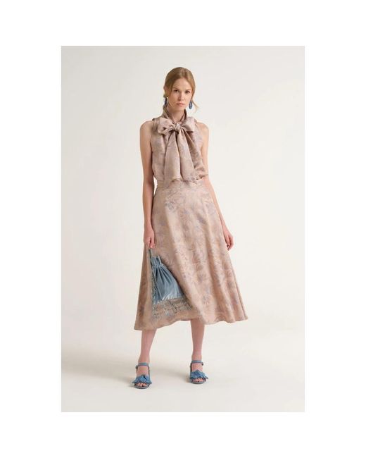 Maliparmi Natural Midi Skirts