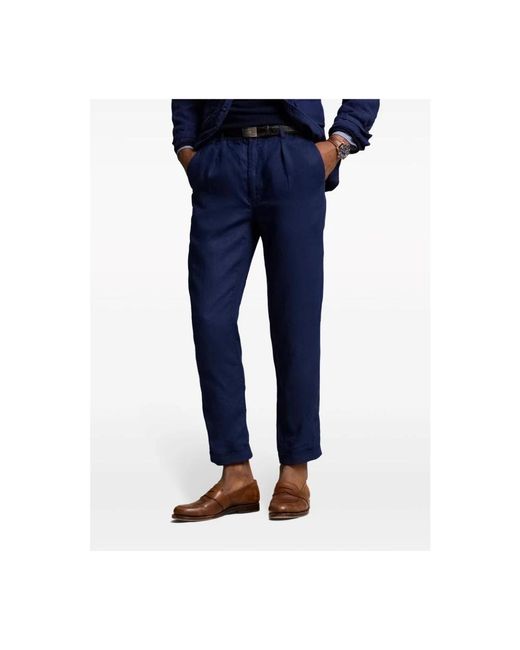 Polo Ralph Lauren Blue Cropped Trousers for men