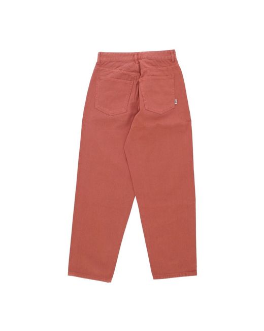 Huf Red Loose Fit Jeans for men