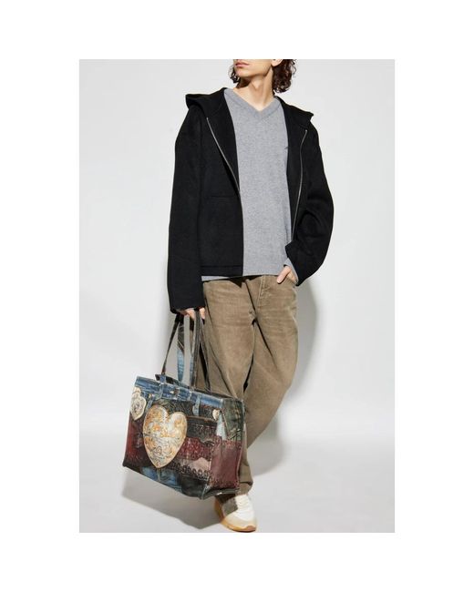 Acne Truien & Vesten ,Zwart ,Wol Hooded Jacket in het Black voor heren