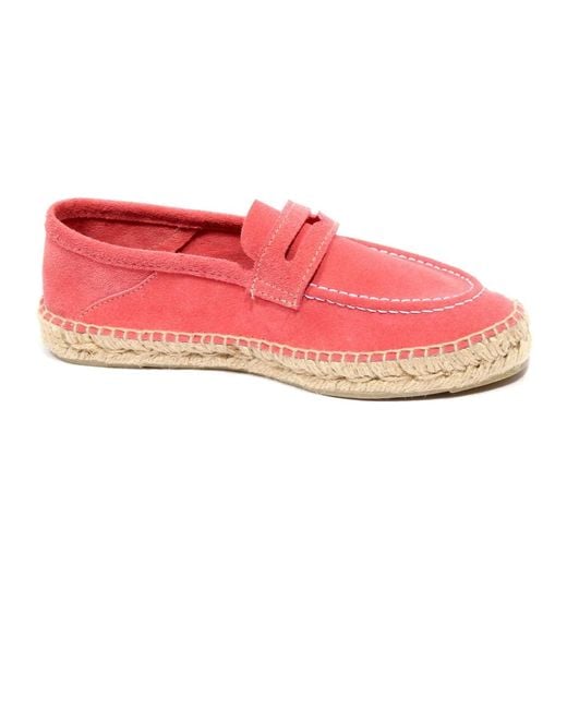 Manebí Pink Wildleder Espadrilles Loafer Schuh