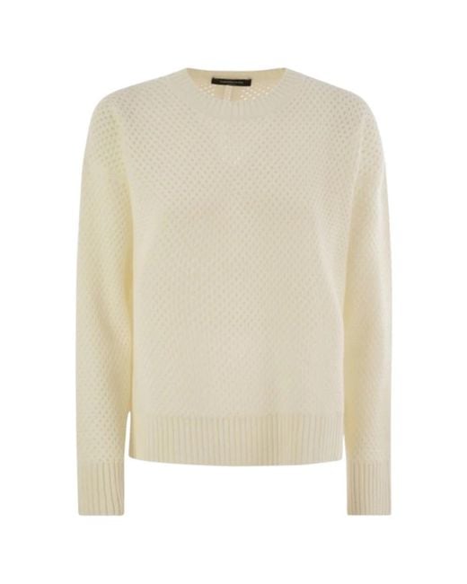 Fabiana Filippi White Round-Neck Knitwear