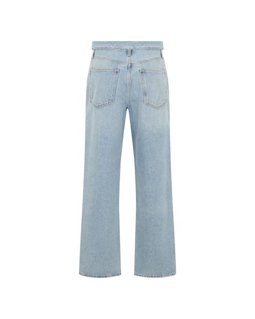 Agolde Blue Straight Jeans