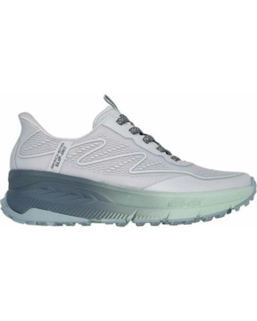Skechers Blue Graue Damen Slipper Für Täglichen Komfort