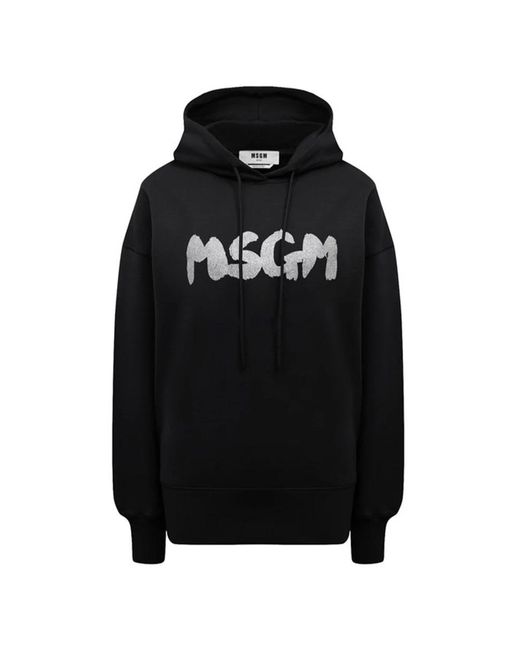 MSGM Black Schwarzer sweatshirt 99