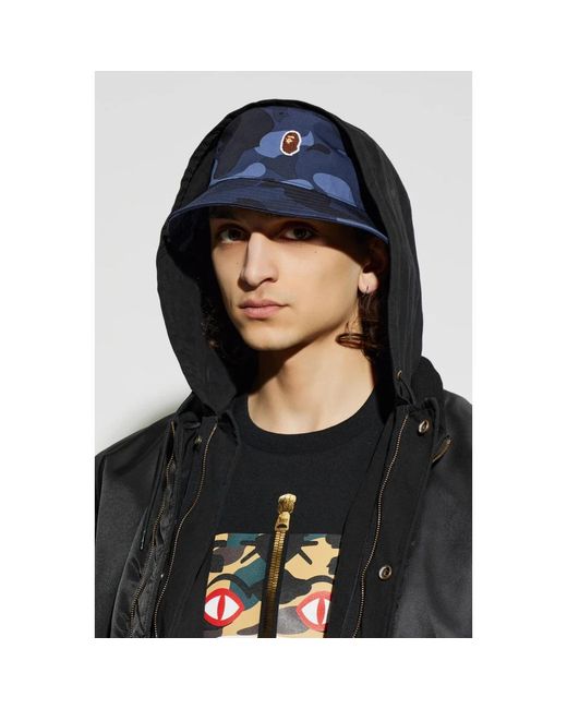 A Bathing Ape Blue Hats for men