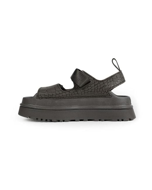Ugg Black Flat Sandals