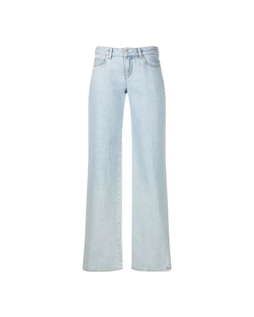 Chiara Ferragni Blue Wide Jeans