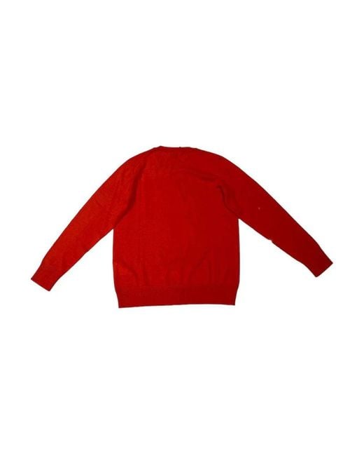 Fay Red Round-Neck Knitwear