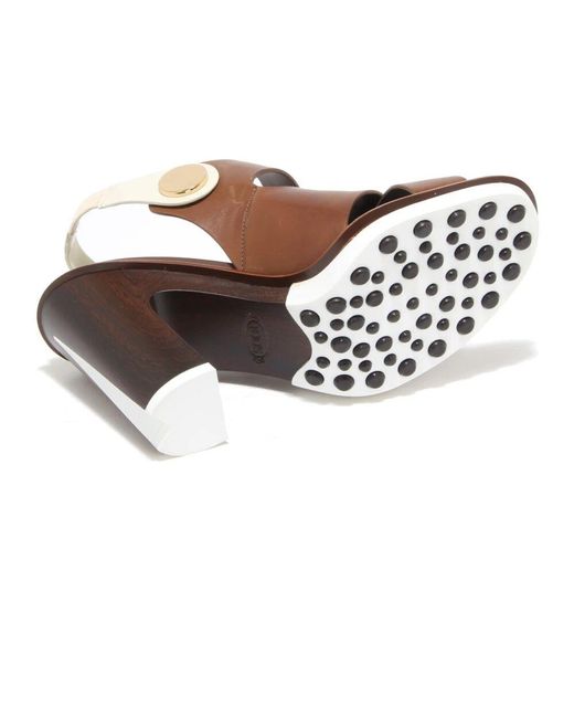 Tod's Brown High Heel Sandals