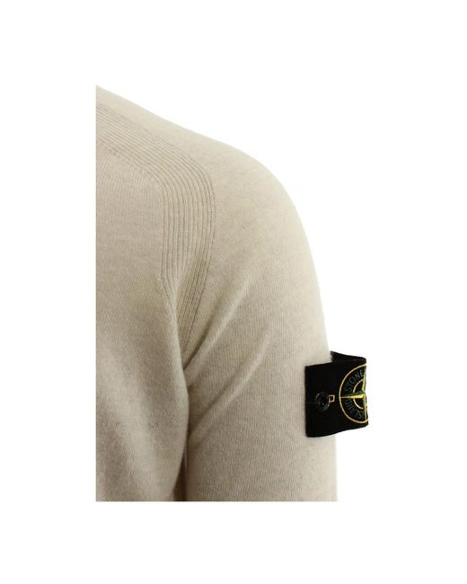 Stone Island Gray Round-Neck Knitwear for men