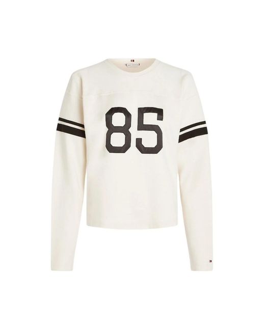 Tommy Hilfiger White Long Sleeve Tops