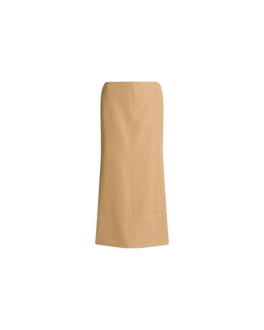 Alberta Ferretti Natural Midi Skirts