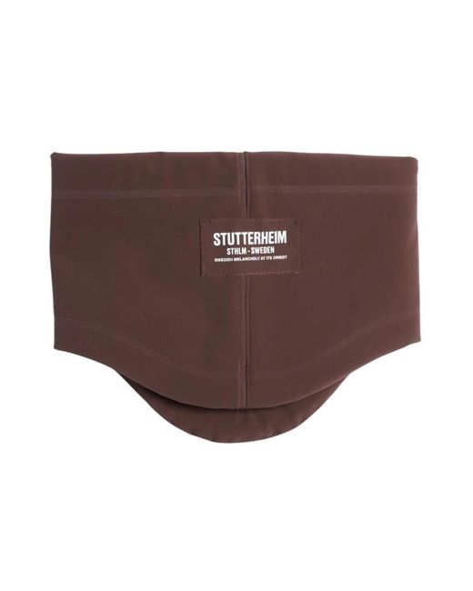 Stutterheim Brown Matte regenkragen